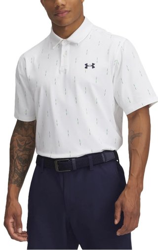 Under Armour T2G Printed polo da uomo, bianco