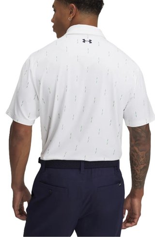 Under Armour T2G Printed polo da uomo, bianco