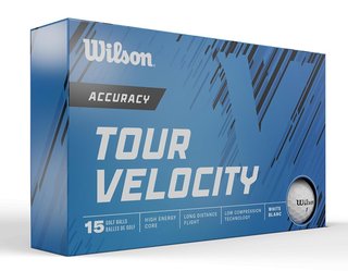 Wilson Tour Velocity Accuracy palline da golf 2025 (15 palline)