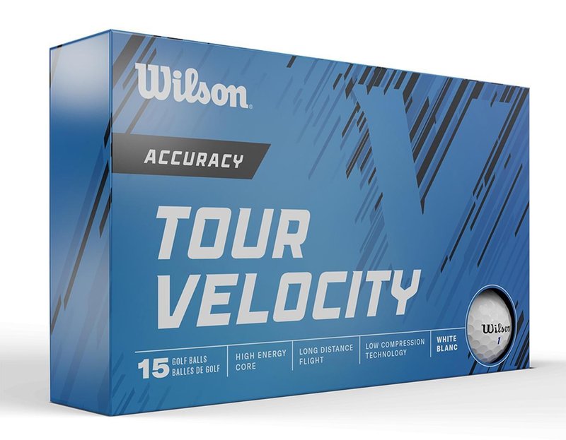 Wilson Tour Velocity Accuracy palline da golf 2025 (15 palline)