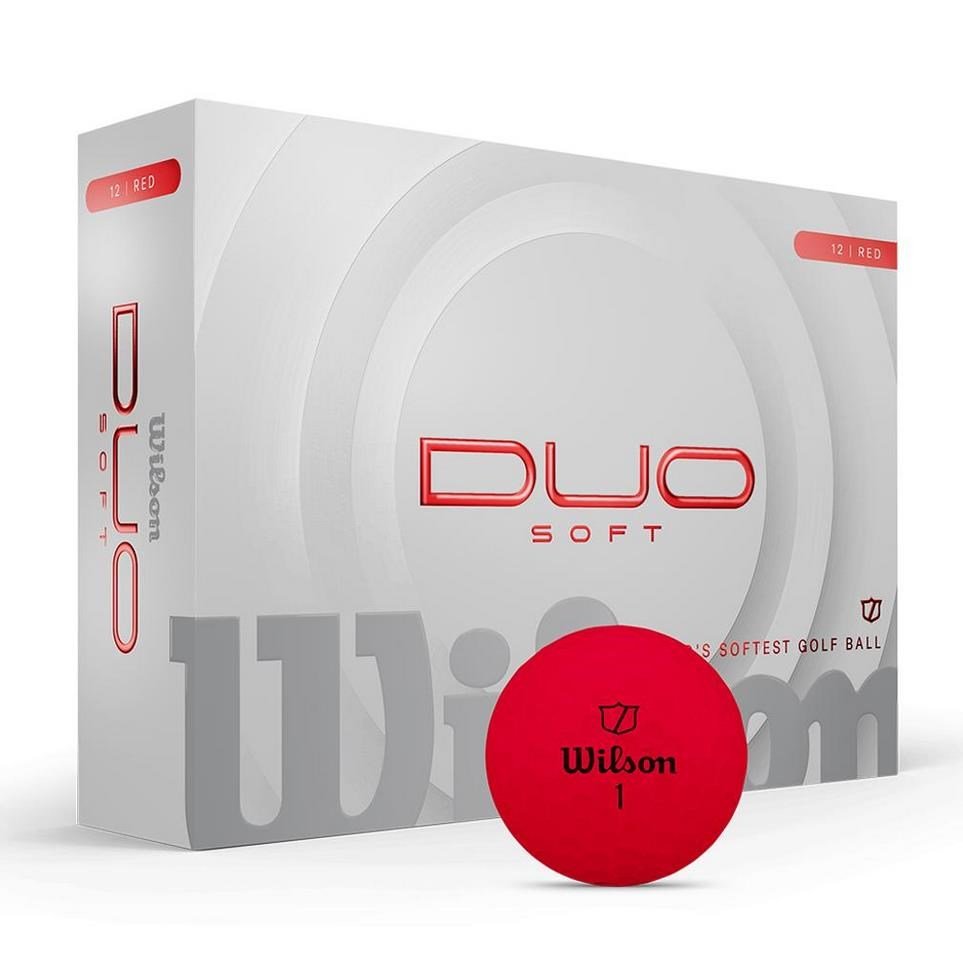 Wilson Duo Soft palline da golf, rosse