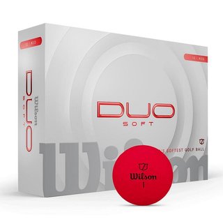 Wilson Duo Soft palline da golf, rosse