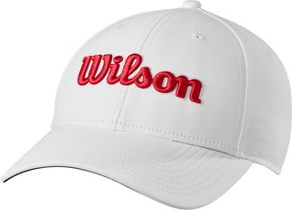 Wilson Tour cappellino, bianco/rosso