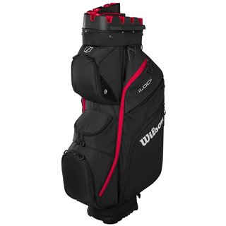 Wilson I Lock cart bag, nero/rosso