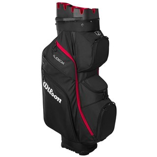 Wilson I Lock cart bag, nero/rosso