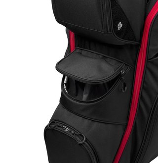 Wilson I Lock cart bag, nero/rosso