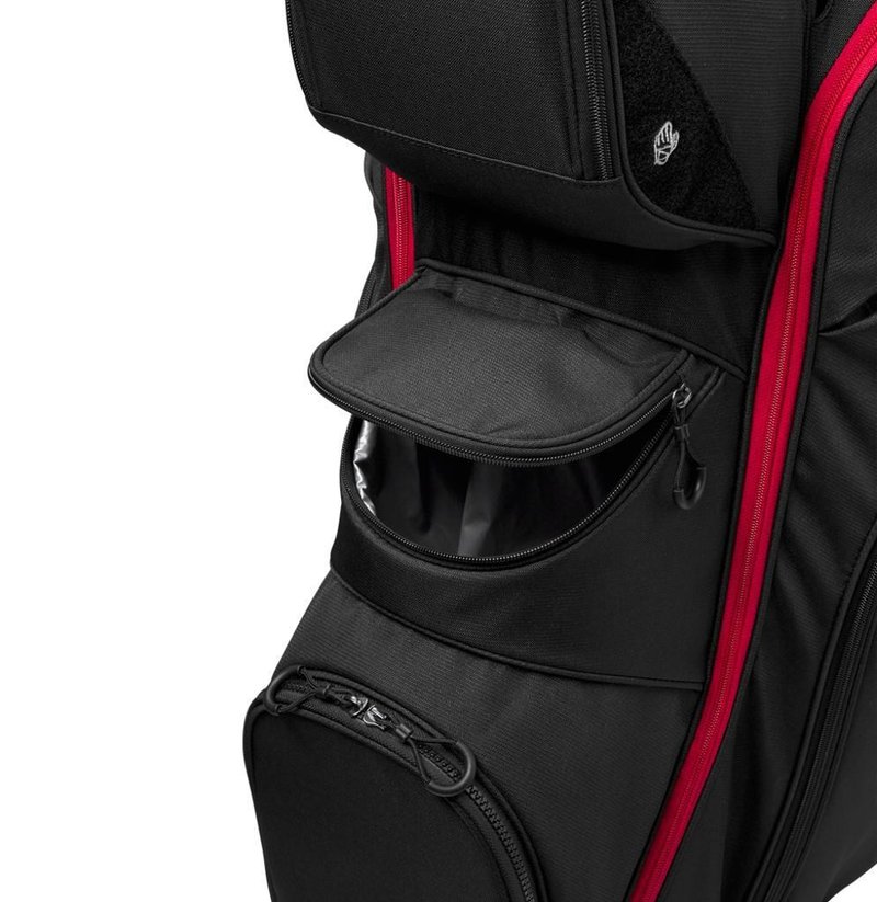 Wilson I Lock cart bag, nero/rosso