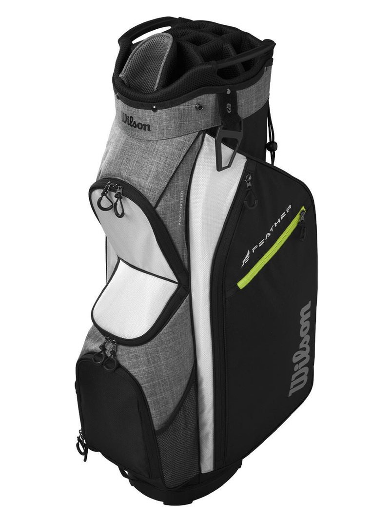 Wilson Feather cart bag, nero/grigio/bianco