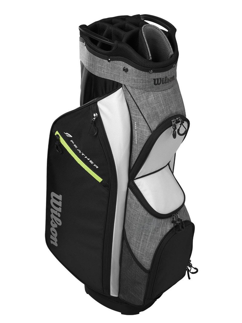 Wilson Feather cart bag, nero/grigio/bianco