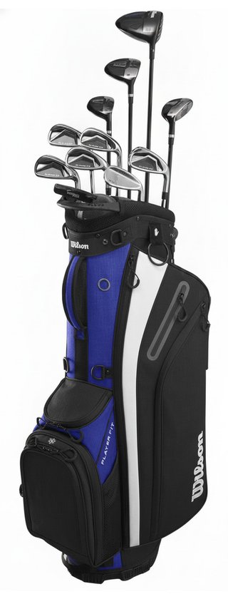 Wilson PlayerFit Premium set golf da uomo, acciaio, + borsa stand
