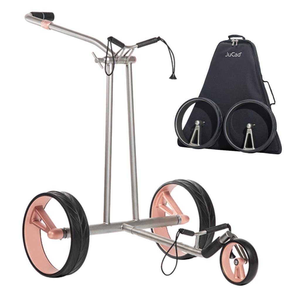 JuCad Phantom Titan Rose 2.0 carrello elettrico + borsa da trasporto, titanio