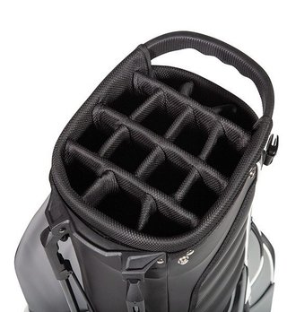 JuCad 2in1 FIirst Class stand bag, nero/grigio/bianco