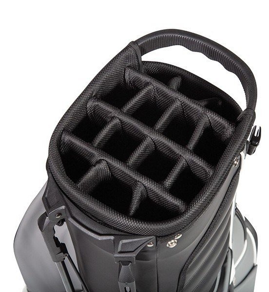 JuCad 2in1 FIirst Class stand bag, nero/grigio/bianco