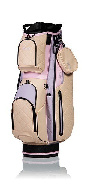 JuCad First Class cart bag, beige/lilla/rosa