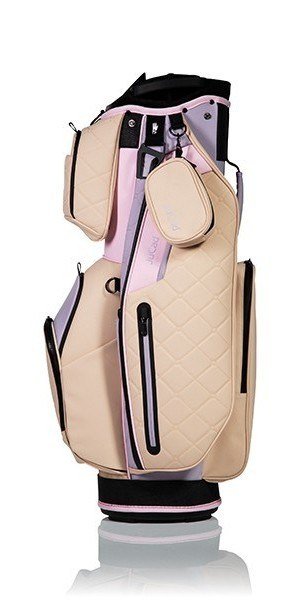 JuCad First Class cart bag, beige/lilla/rosa