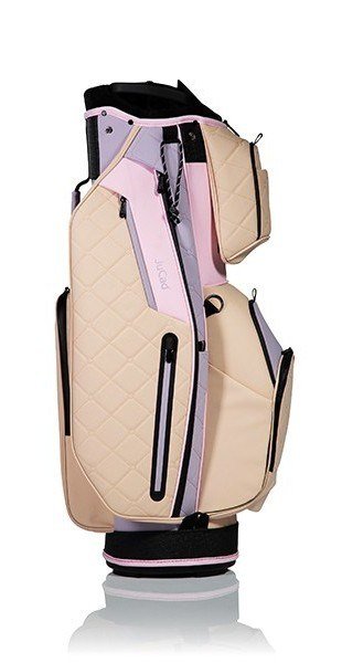 JuCad First Class cart bag, beige/lilla/rosa