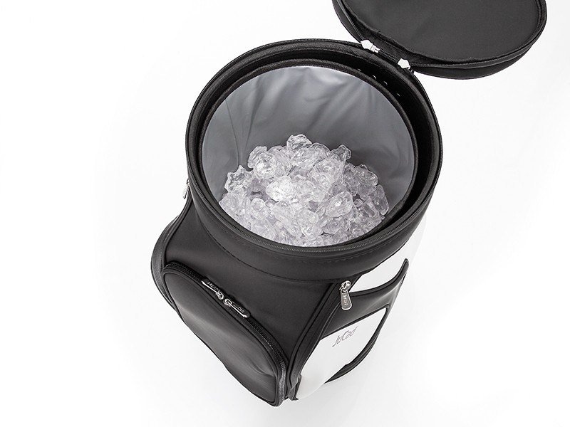 JuCad Jucad stool with cooler, nero/bianco