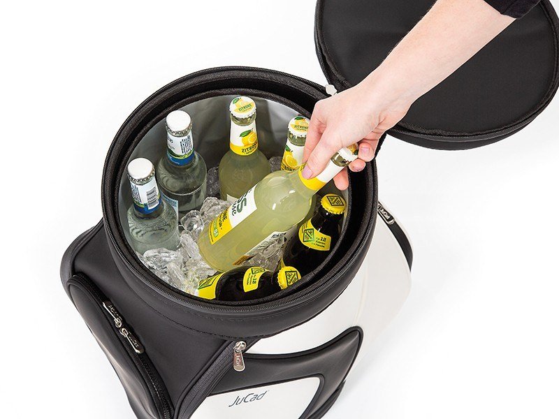 JuCad Jucad stool with cooler, nero/bianco
