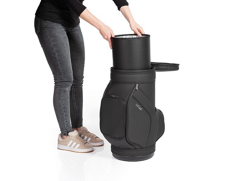 JuCad Jucad stool with cooler, nero/bianco