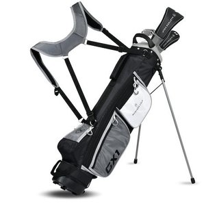 Masters GX1 Gts mezzo set da golf da uomo, grafite + stand bag, nero/grigio/bianco