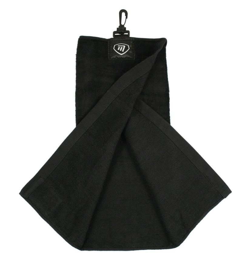 Masters Golf Masters Tri-Fold asciugamano da golf, nero