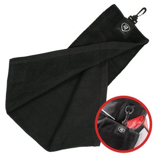 Masters Golf Masters Tri-Fold asciugamano da golf, nero