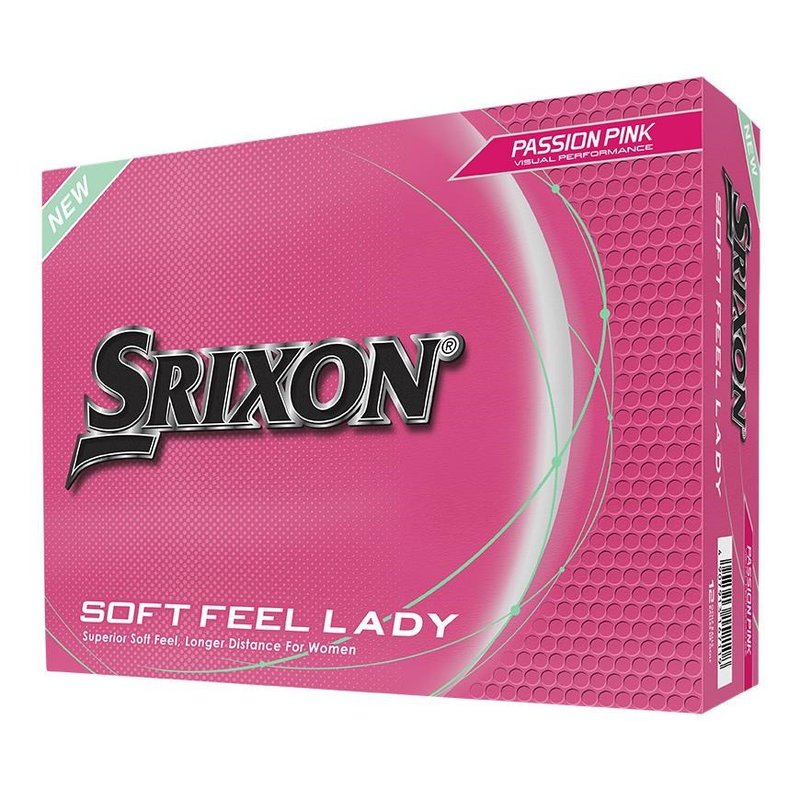 Srixon Soft Feel Lady palline da golf da donna, rosa