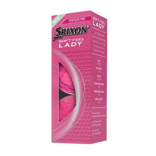 Srixon Soft Feel Lady palline da golf da donna, rosa