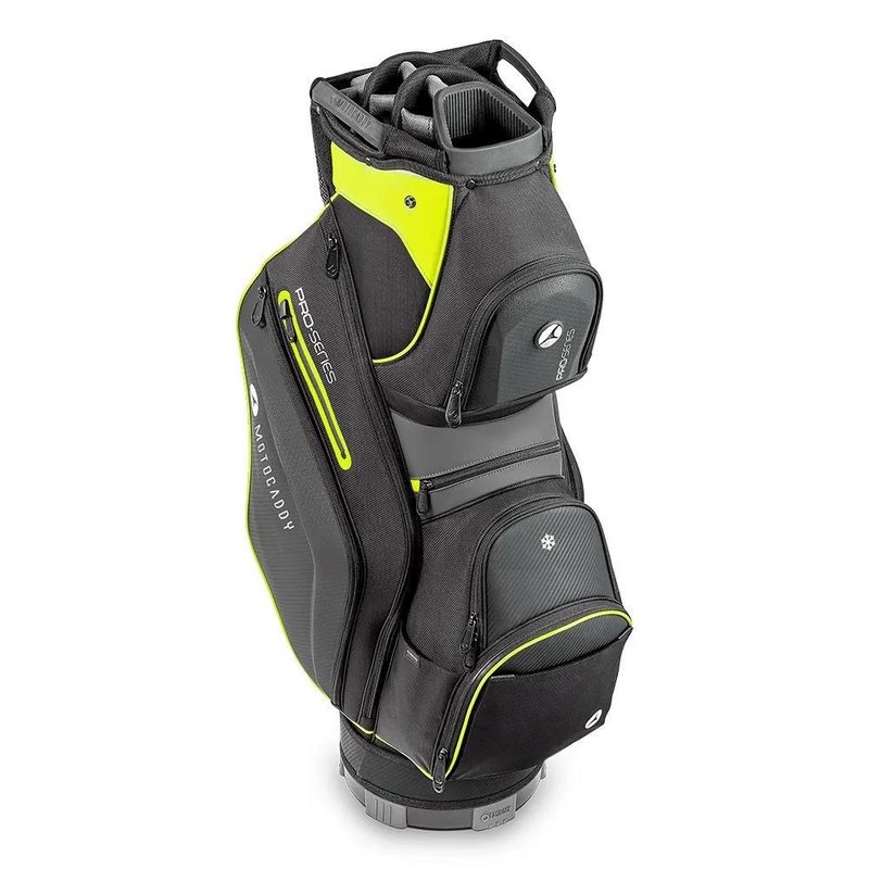 Motocaddy Pro-Series cart bag, nero/lime