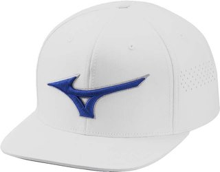 Mizuno Tour Flat Snapback cappellino da uomo, bianco