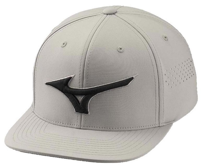 Mizuno Tour Flat Snapback cappellino da uomo, grigio