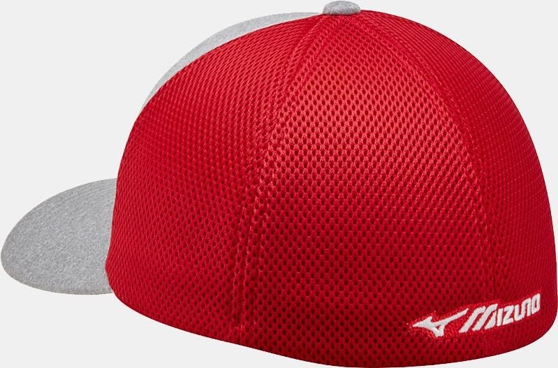 Mizuno Fitted Meshback cappellino da uomo, rosso/navy