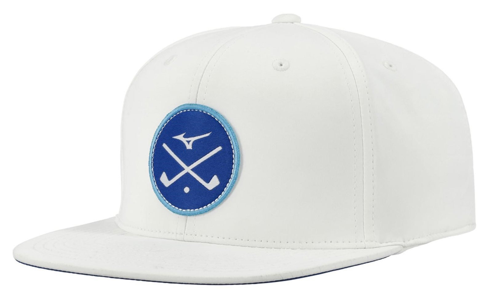 Mizuno Crossed Clubs Snapback cappellino da golf, bianco