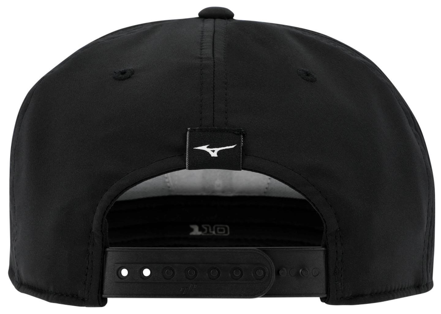Mizuno Crossed Clubs Snapback cappellino da golf, nero