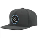 Mizuno Crossed Clubs Snapback cappellino da golf, charcoal