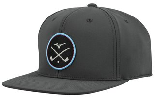 Mizuno Crossed Clubs Snapback cappellino da golf, charcoal