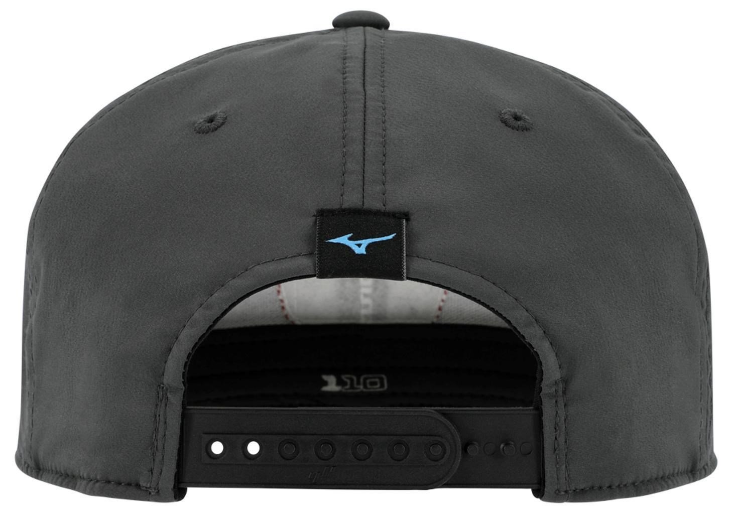 Mizuno Crossed Clubs Snapback cappellino da golf, charcoal