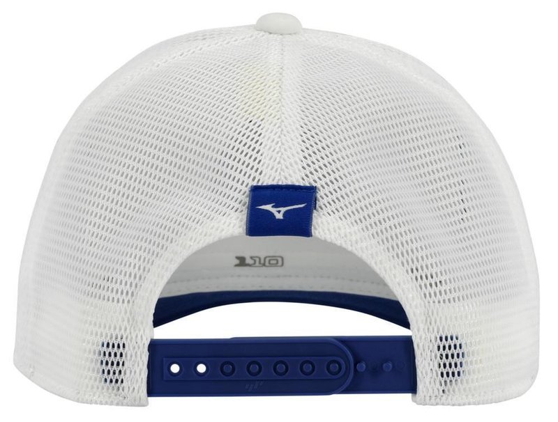 Mizuno Crossed Clubs Meshback cappellino da uomo, bianco