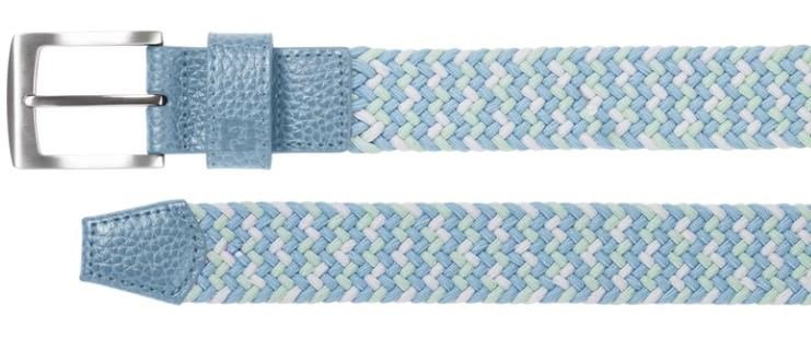 FootJoy Braided unisex cintura, blu/bianco/pistacchio