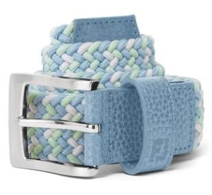 FootJoy Braided unisex cintura, blu/bianco/pistacchio
