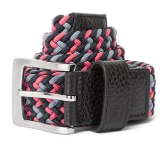 FootJoy Braided cintura unisex, nero/rosa