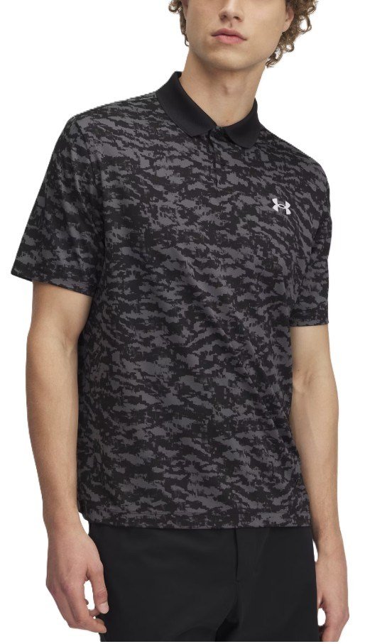 Under Armour Matchplay Printed polo da uomo, nero