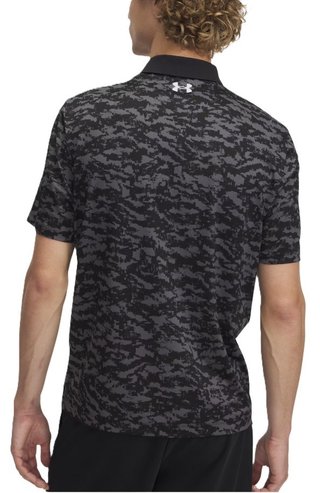 Under Armour Matchplay Printed polo da uomo, nero