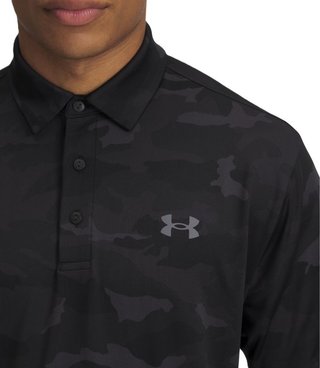 Under Armour Playoff 3.0 Printed polo da uomo, nero