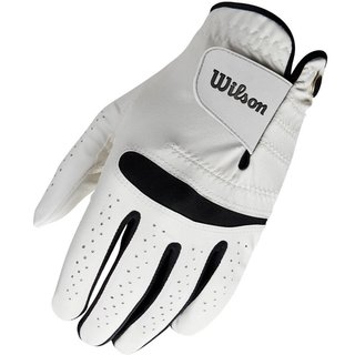 Wilson Feel Plus guanto da golf uomo, bianco