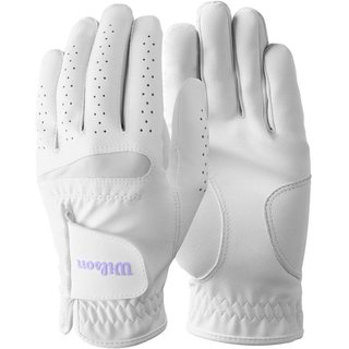 Wilson Feel Plus guanto da golf da donna, bianco