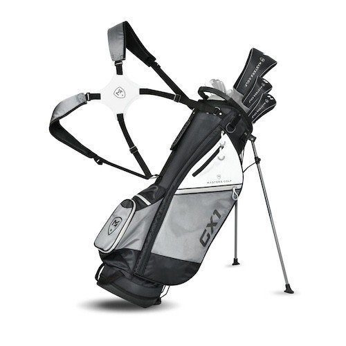 Masters GX1 Gts golf set da uomo, acciaio, + stand bag, nero/grigio/bianco