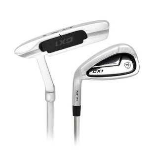 Masters GX1 Gts golf set da uomo, acciaio, MLH + stand bag, nero/grigio/bianco