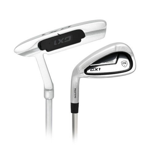 Masters GX1 Gts golf set da uomo, acciaio, MLH + stand bag, nero/grigio/bianco