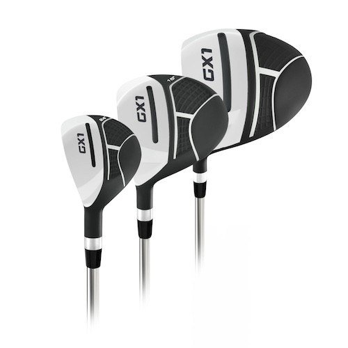 Masters GX1 Gts golf set da uomo, acciaio, MLH + stand bag, nero/grigio/bianco